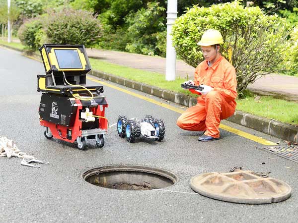 蒋湖农场管道机器人检测